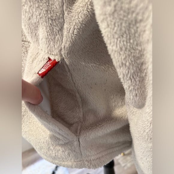 The North Face Women’s Fleece Pullover 1/4 Zip Cream Beige Size L - Picture 7 of 14
